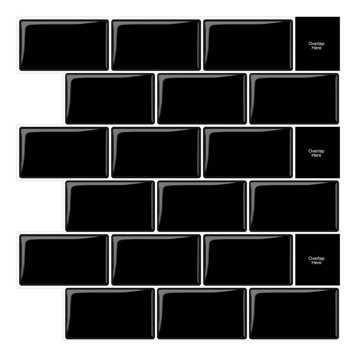 Vividtiles 3D Vinyl Dán Dính Ốp Tường Bếp Chống Nước Bền