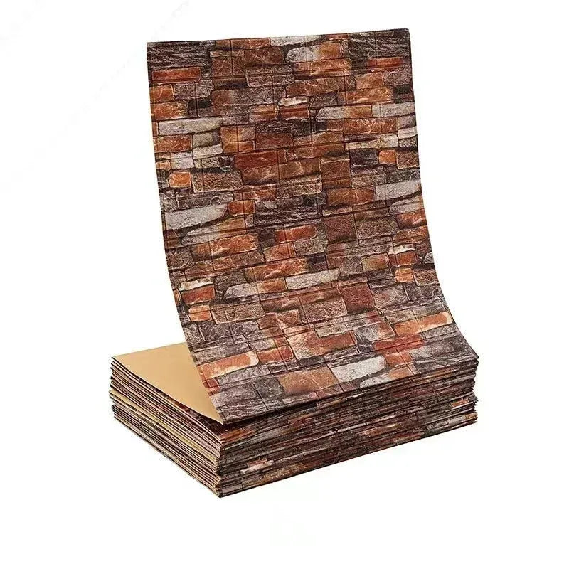 Giấy Dán Tường 3D Tự Dính Gạch Ốp Tường Phòng Khách