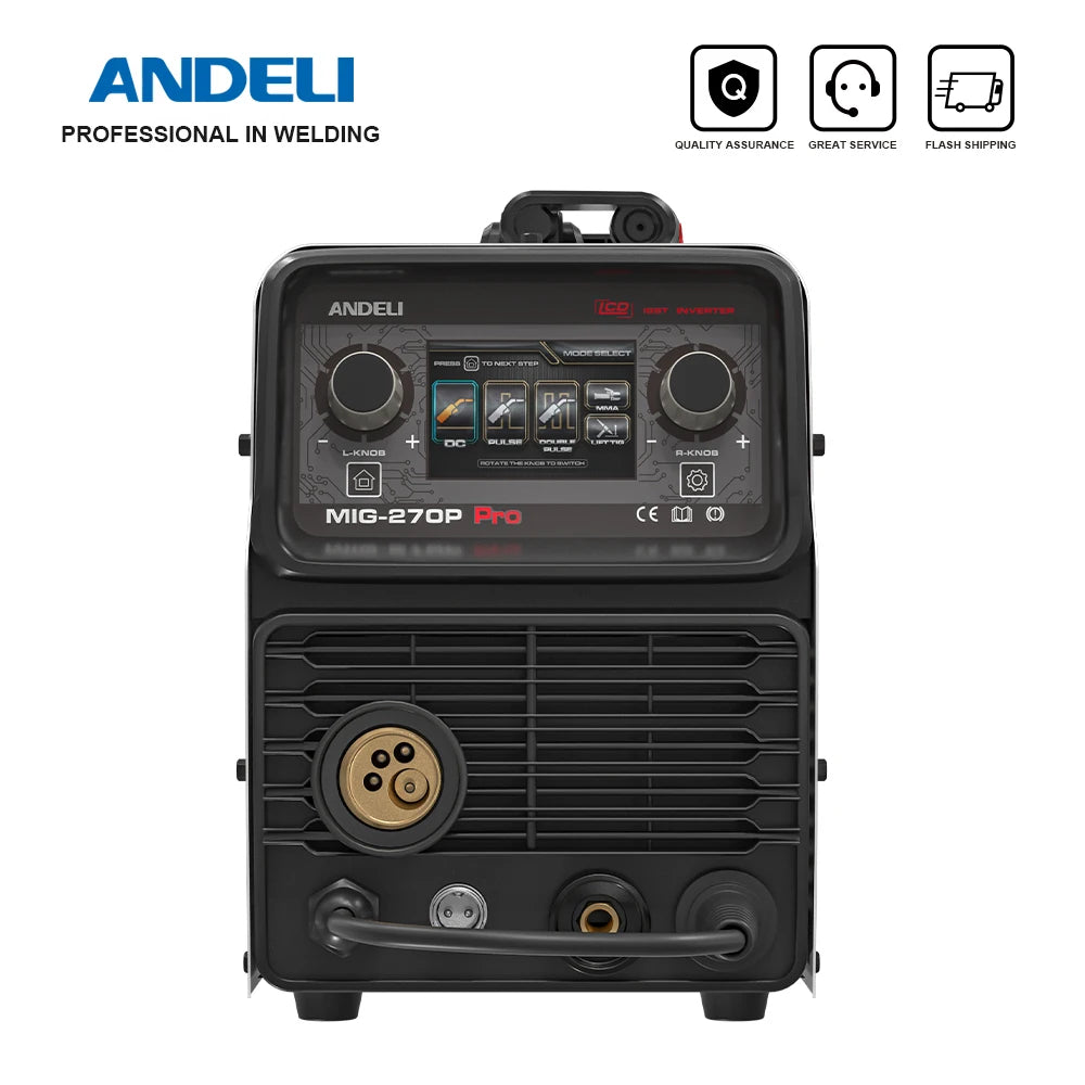 Máy Hàn MIG ANDELI 270P Pro Màn Hình LCD Double Pulse