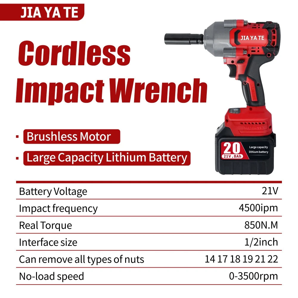 Impact Wrench Không Dây 850Nm 21V Dụng Cụ Sửa Ô Tô Makita