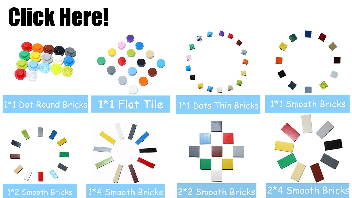 200PCS Size 1x4 Bricks Flat Tile MOC Assemble Particles 2431 Smooth 1*4 Building Blocks DIY Educational Creative Toy for Kids