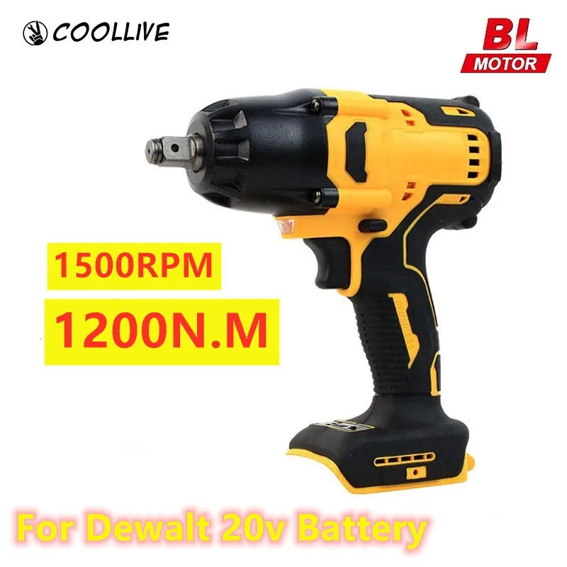 Impact Wrench Khong Choi Mot Nua Inch 1200 Nm Dewalt 20V