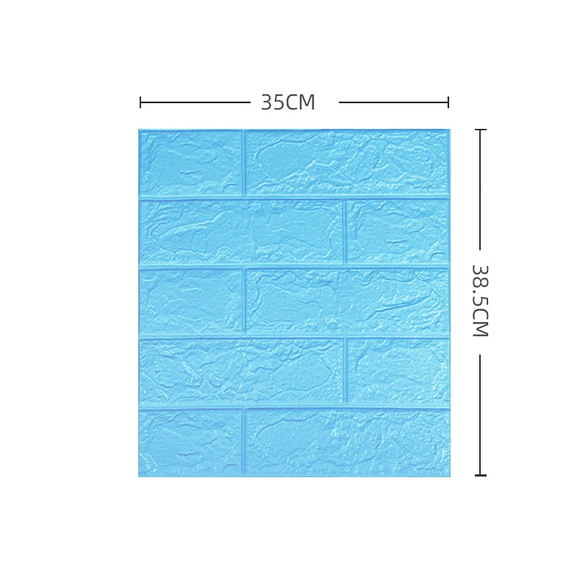 Dán Tường Gạch 3D Mô Phỏng 35x38.5 Cm 5 15 30 Miếng