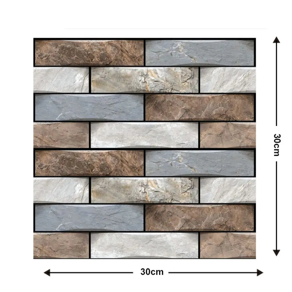 Bedroom DIY Antibacterial Waterproof Brick Design Stereoscopic 3D Wallpaper Background Wallpaper Wall Decal For Wall Decoration