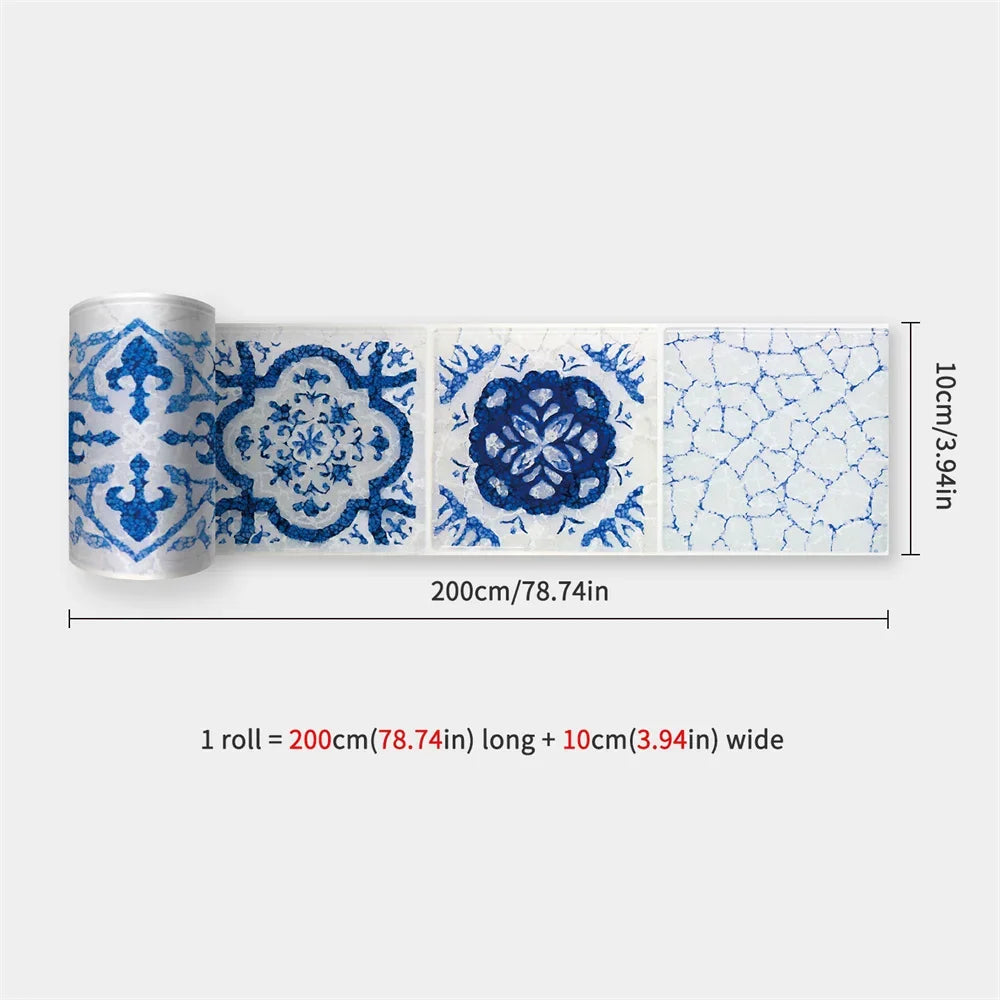 Waterproof Self-Adhesive Baseboard Wall Sticker Waistline Baseboard Wall Trim Corner Line Protector Decor Skirting Board Decal