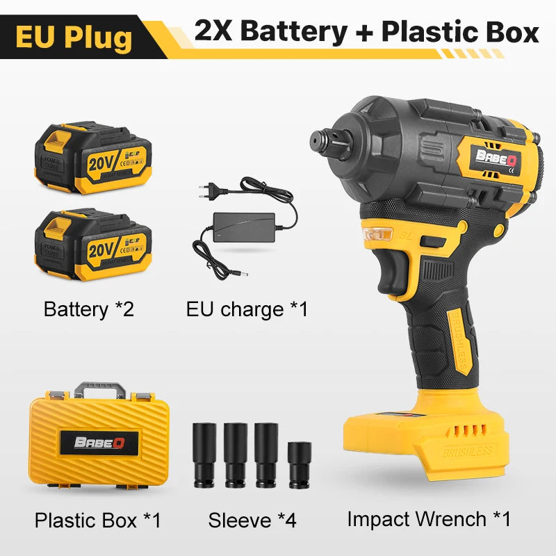 Súng Vặn Bu Lông Không Dây Brushless Hiệu Suất Cao 1800Nm