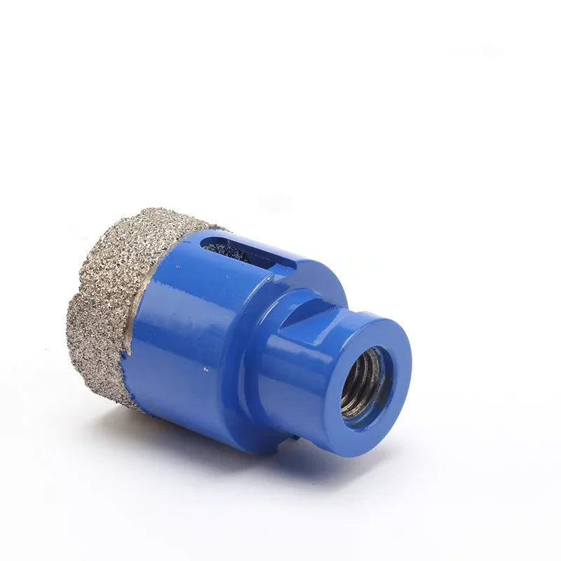 M14 Thread Dry Vacuum Brazed Diamond Core Drill Bit set Ceramic Granite Marble Stone Tile Hole Saw tool for Angle Grinder