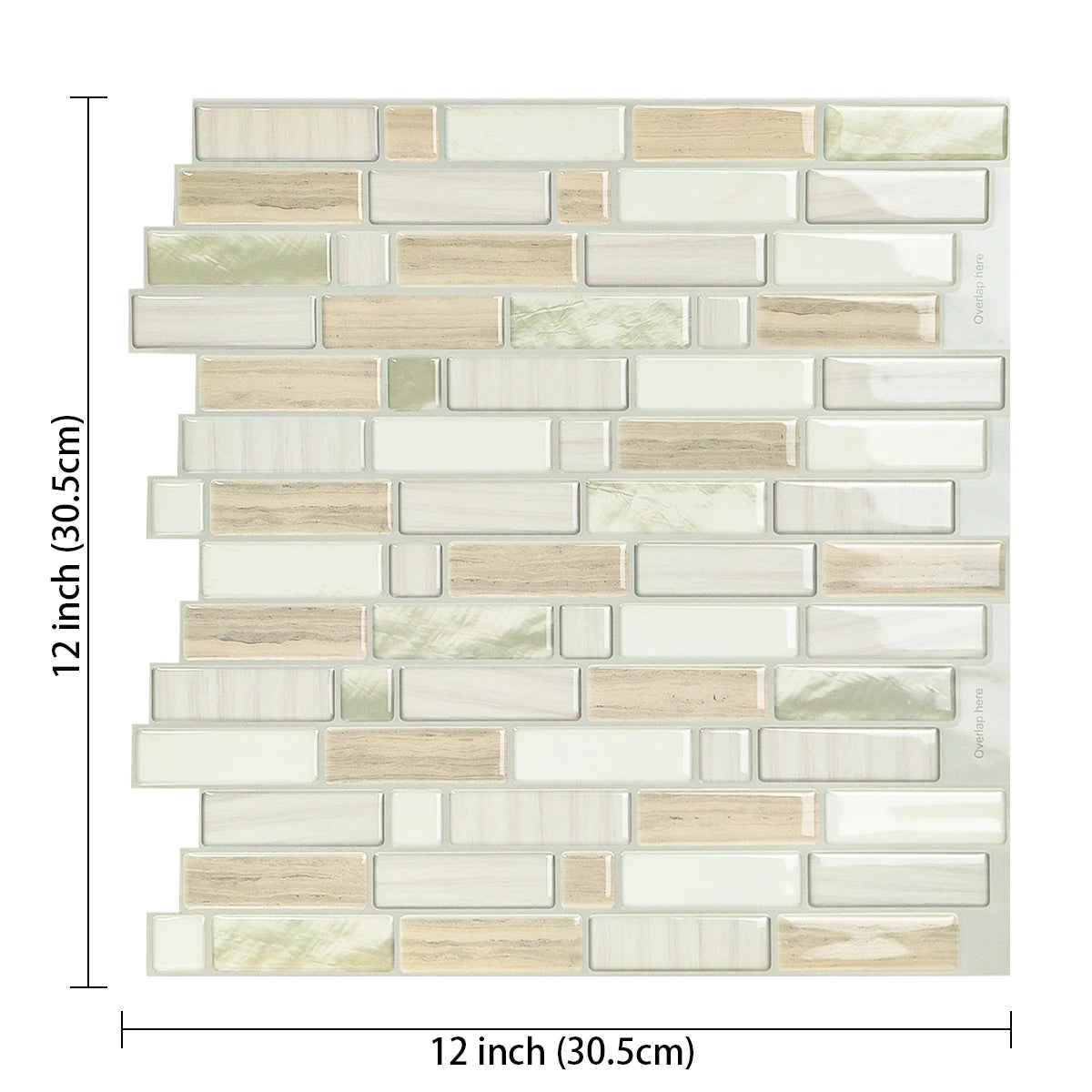 Vividtiles 3D Vinyl Dán Dính Ốp Tường Bếp Chống Nước Bền