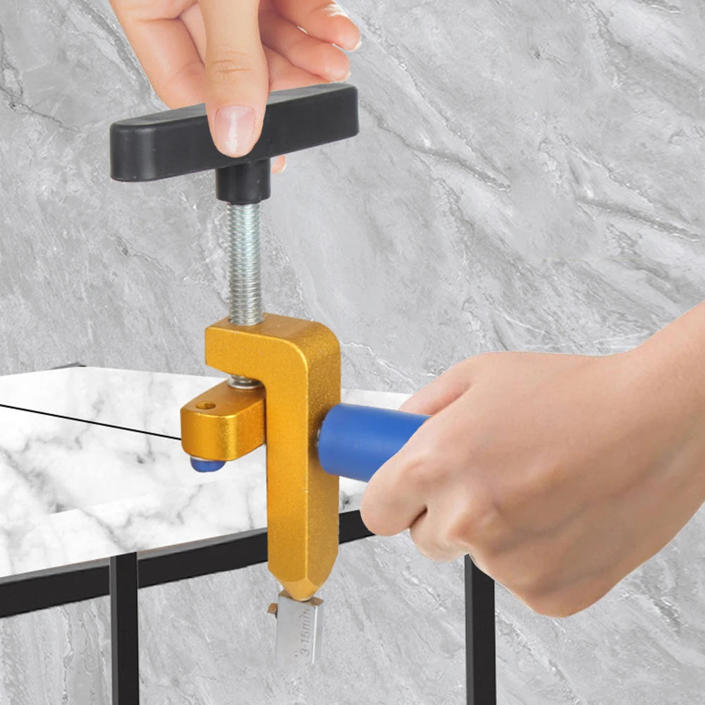 Tile Breaker Knife Wheel Glass Tile Hand Cutting Tool 2-in-1 Tile Cutter Professional Mirror Cutting Tool Accessories