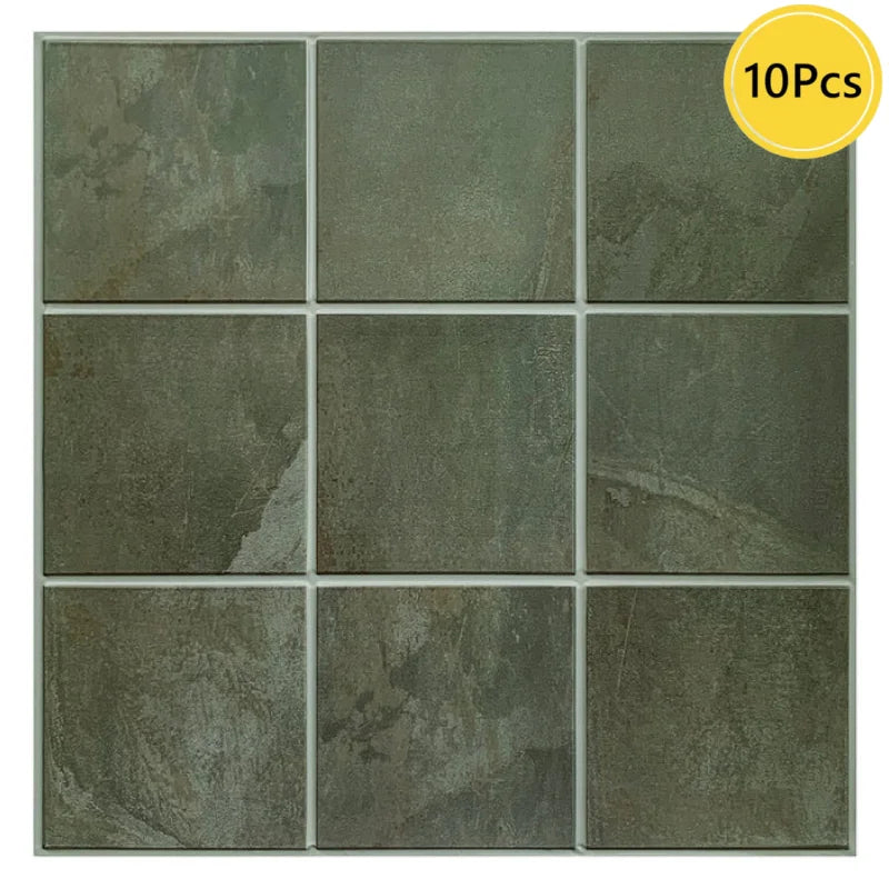 1/10pcs 3D Peel and Stick Wall Tile Self Adhesive Kitchen Backsplash Tile Sticker DIY Wall Panel Waterproof 3D Wall Sticker