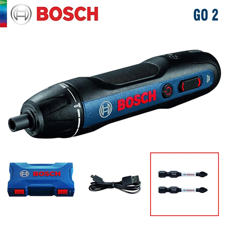 Bosch Go2 Khoan Vặn Không Dây 3.6V Pin Liền Bộ Dụng Cụ