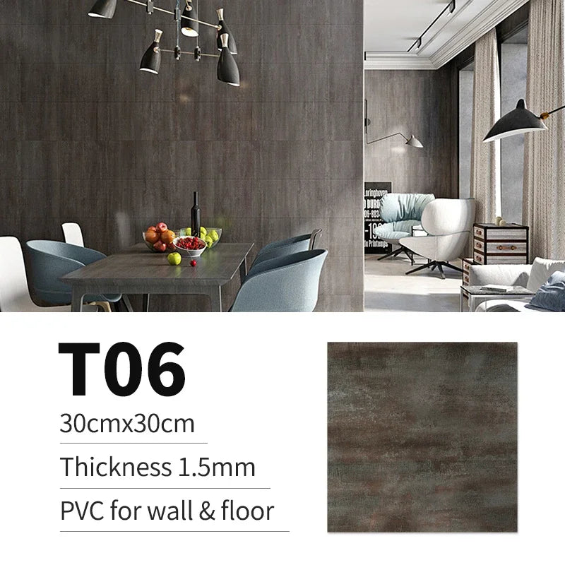 Gói 10 20 30 Miếng Dán Sàn PVC Đá Marble 30x30cm Chống Thấm