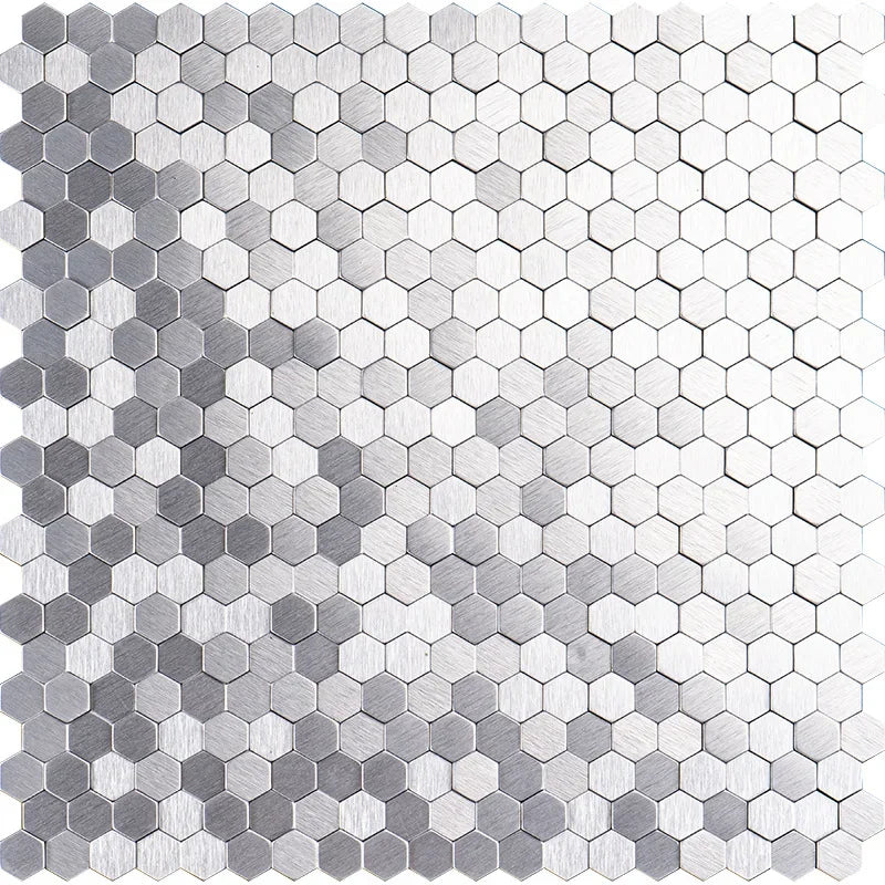 Dán Tường Mosaic Gạch Lục Giác Nhôm Nhựa Tự Dính Chịu Ẩm