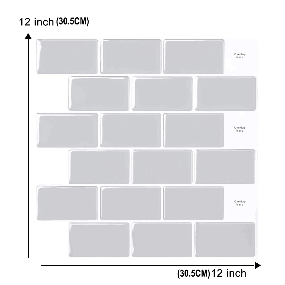 Vividtiles 3D Vinyl Dán Dính Ốp Tường Bếp Chống Nước Bền
