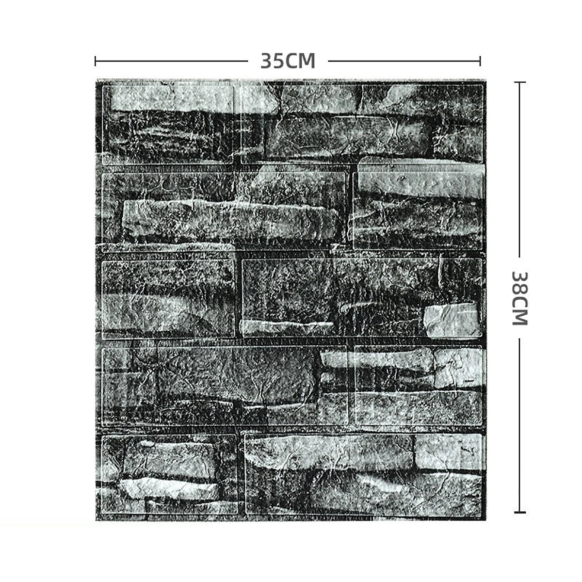 Bộ Dán Tường Gạch 3D 35x38 Cm Chống Nước 5 15 30 Miếng
