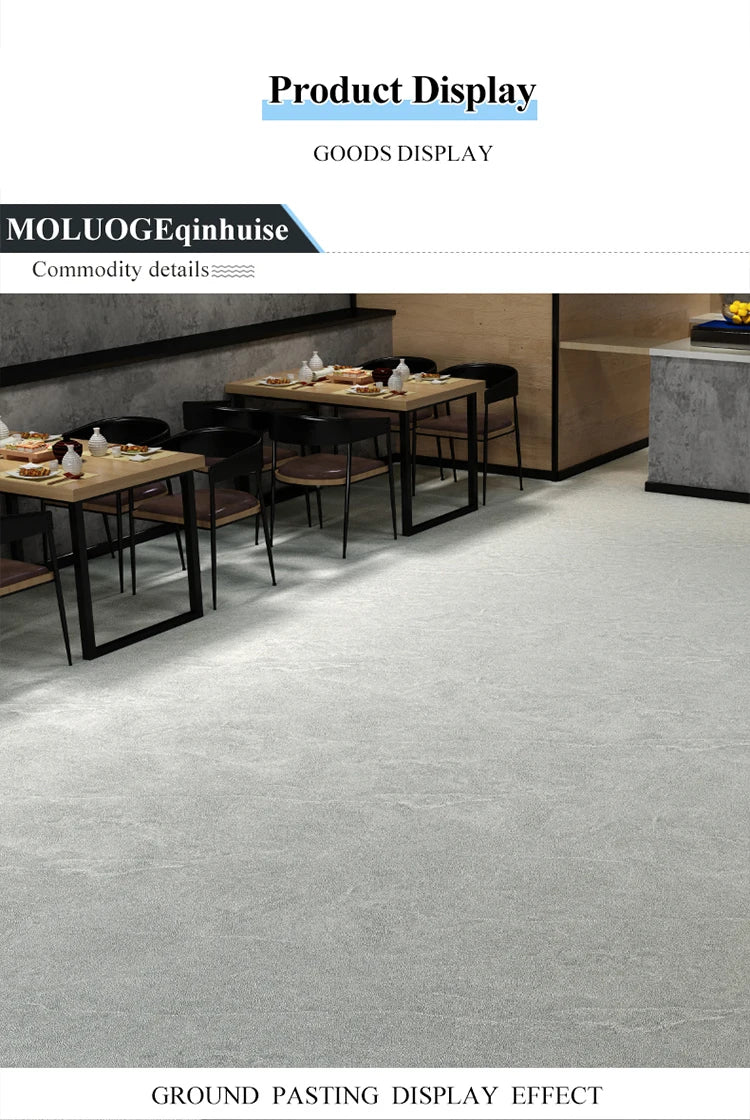 40/59cm Wide Cement Grey Self-adhesive Waterproof Floor Stickers Home Decoration PVC Wall Stickers For Living Room TV background