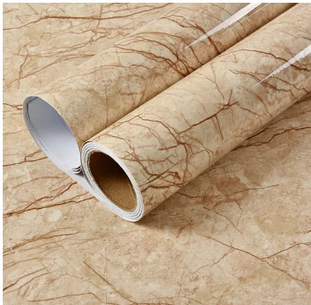 Kitchen Oil-Proof Film Stove Waterproof Moisture-Proof Self-Adhesive Wallpaper Countertop Cabinet Renovation Tile Marble Sticker