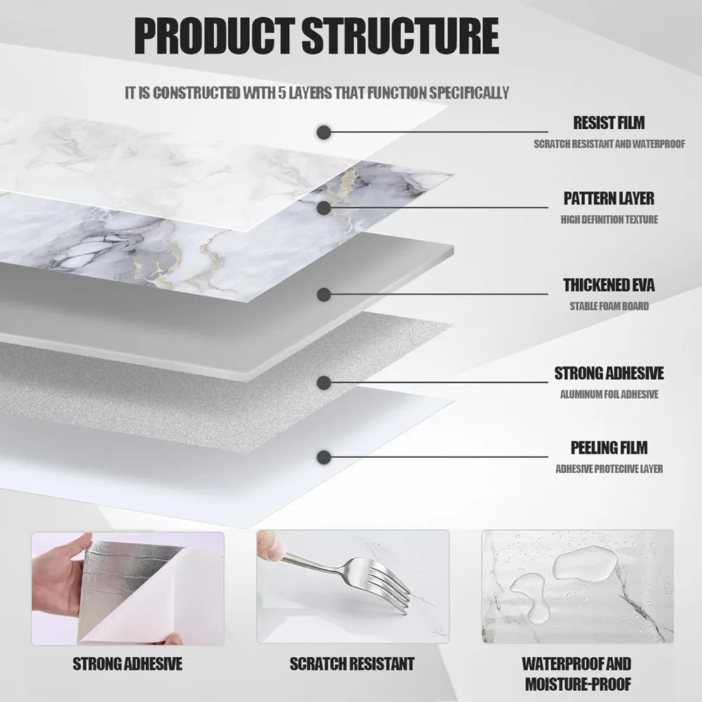 Giay Dan Tuong Marble Bot Foam Dinh Cho Bep Va Phong Tam