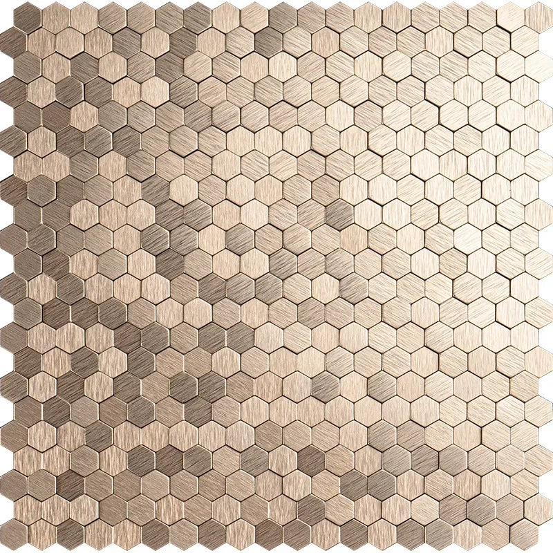 Dán Tường Mosaic Gạch Lục Giác Nhôm Nhựa Tự Dính Chịu Ẩm