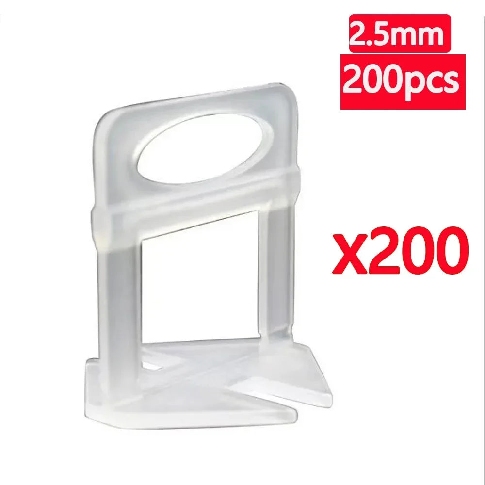 25-1200PCS Floor Tile Leveling System Clips Spacers Straps Tile Piler Wadge Ceramic Tile Laying Leveling Construction Tools