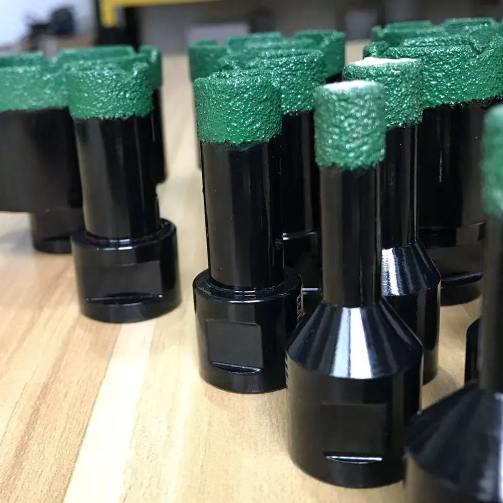 Diamond Brazed Core Dry Drill Bit 1Pc 6-100mm for Porcelain Tiles Marble Glass Granite Hole Cup Saw Cutter Accessories Cutting