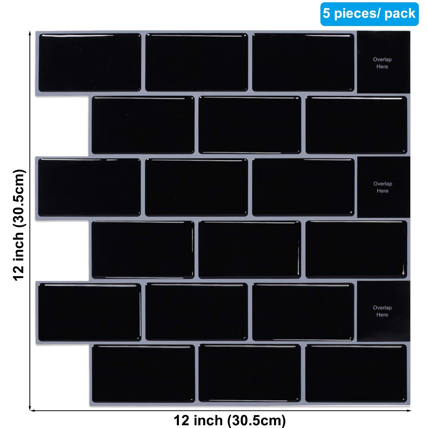 Dan Tuong 3D Chong Tham Bep 12x12 Inch Mieng Dan Dinh Manh