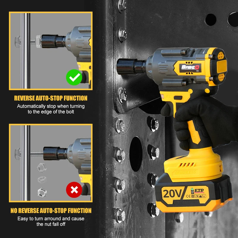 Súng Vặn Bu Lông Không Dây Brushless Hiệu Suất Cao 1800Nm