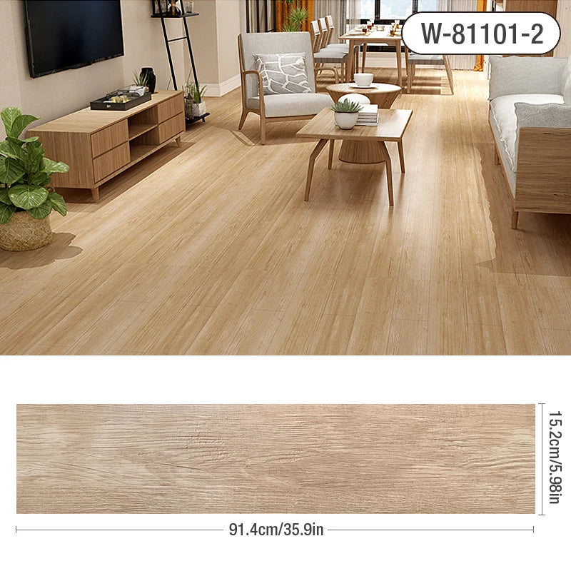 3D Dán Sàn Gỗ Vân Dày Tự Dính Chống Thấm Trang Trí Nhà