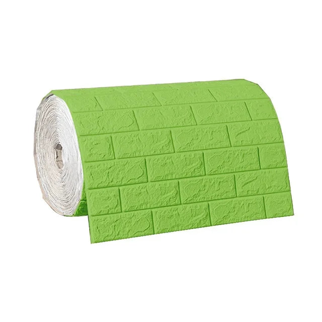 Tam Dan Tuong Gach 3D Mem Keo Waterproof Phong Khach Tri