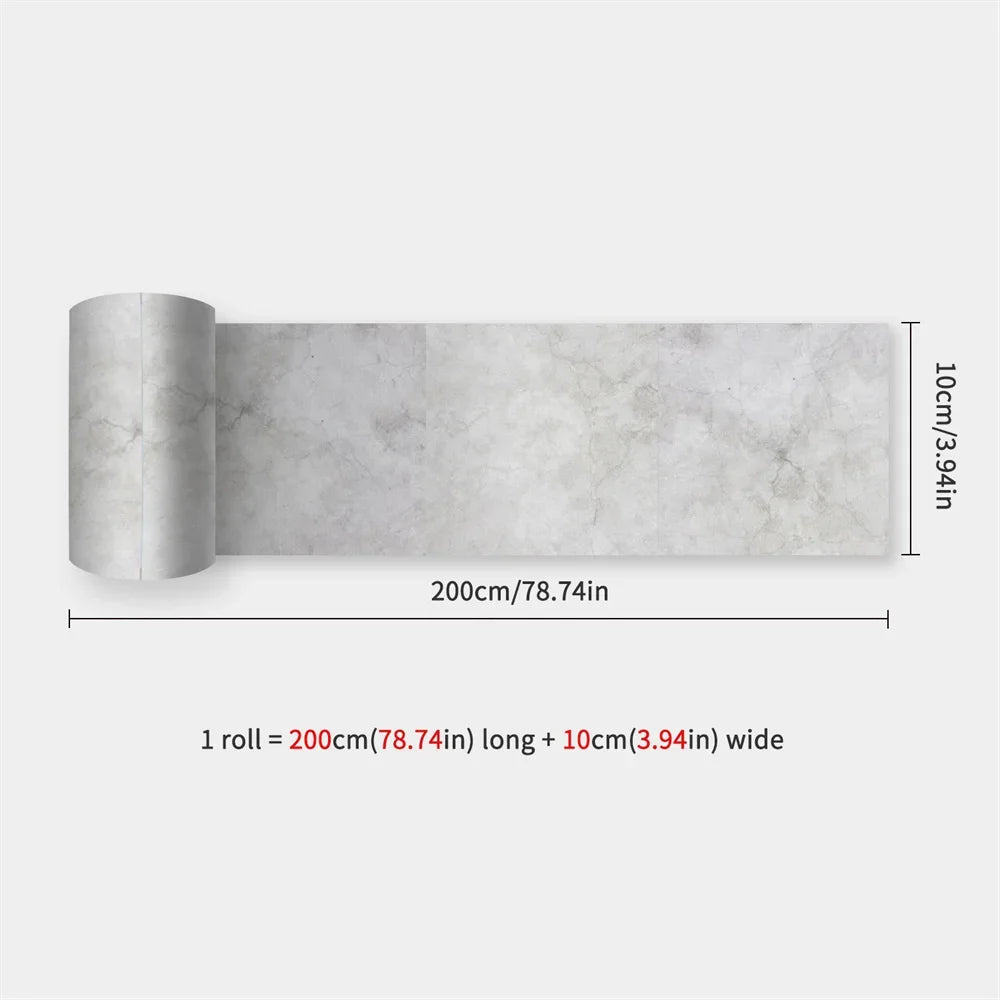 Waterproof Self-Adhesive Baseboard Wall Sticker Waistline Baseboard Wall Trim Corner Line Protector Decor Skirting Board Decal