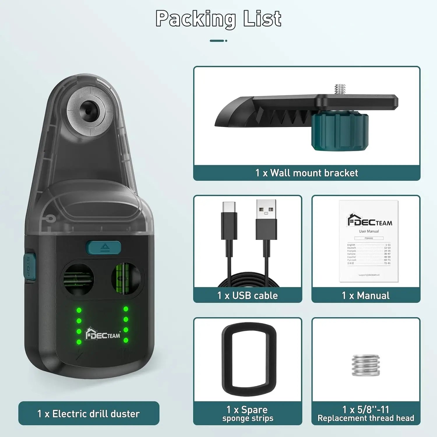 Decteam Hút Bụi Máy Laser Level Với Dọc Và Giá Treo Tường