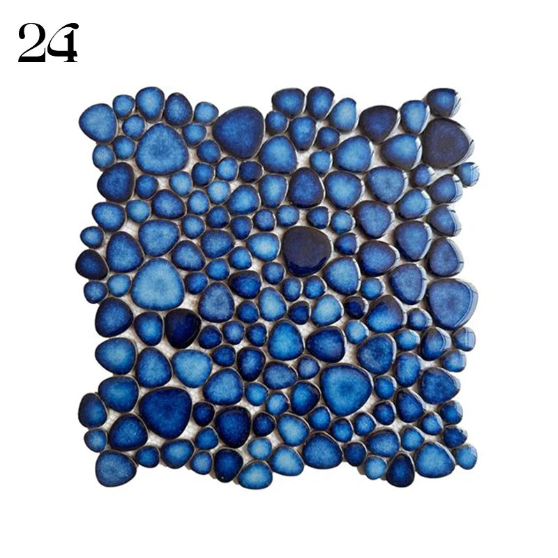 Gach Mosaic Ceramic 30x30cm Xanh Trang KhongTruot Phong Tam