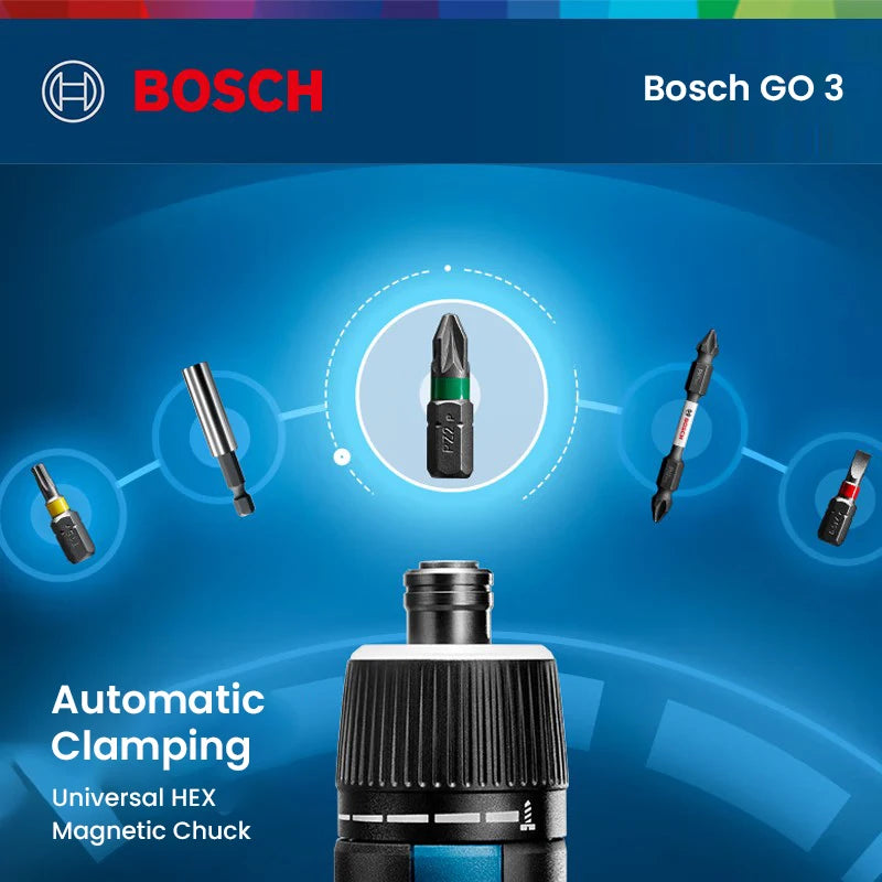 Bosch GO 3 Bộ Vít Điện Không Dây 3,6V 5Nm Đa Chức Năng