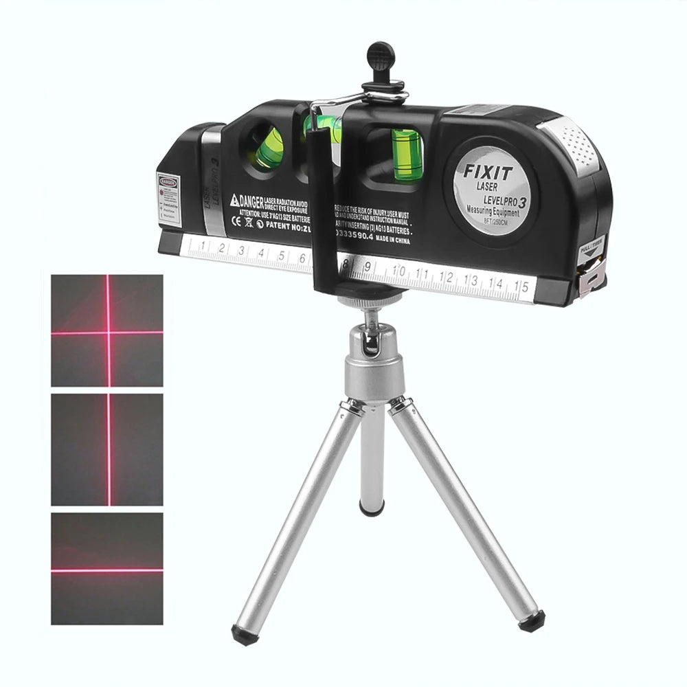 Máy Mức Laser Đo 4 Trong 1 Tự Cân Bằng Đường Chéo Cho Mộc