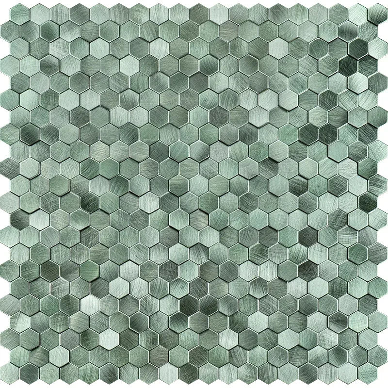 Dán Tường Mosaic Gạch Lục Giác Nhôm Nhựa Tự Dính Chịu Ẩm