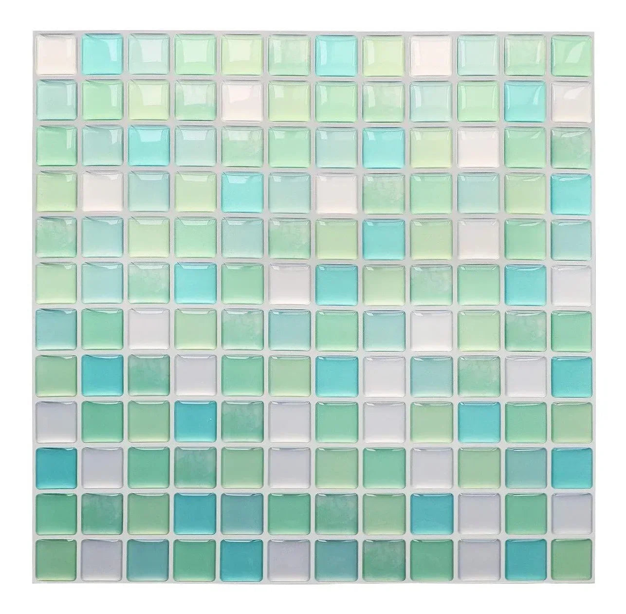 Dán Tường Gạch Mosaic Kính 3D Dính Chống Thấm 5 10 Miếng