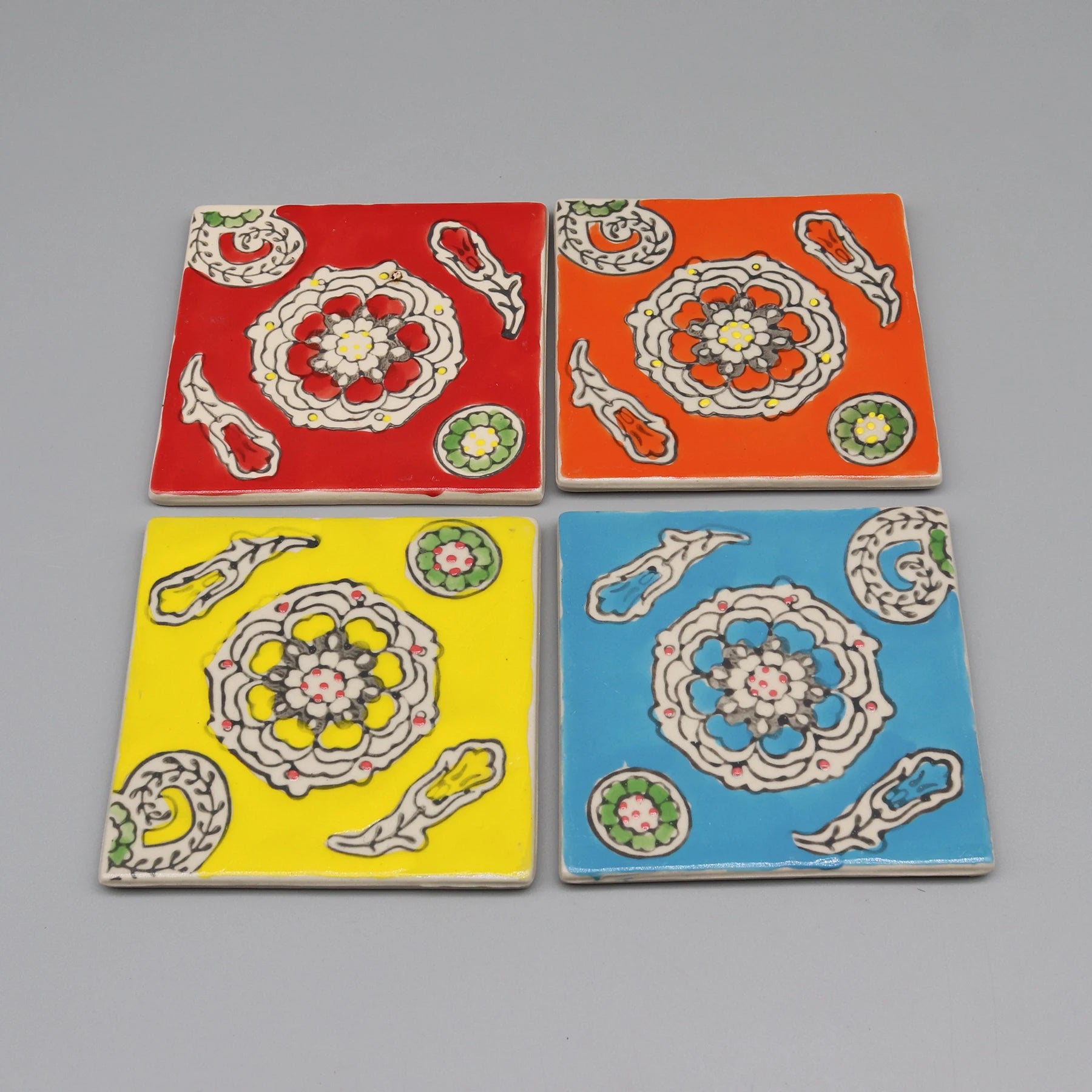 Gạch Men Trang Trí Xanh Trắng - Sắc Màu Ngôi Nhà