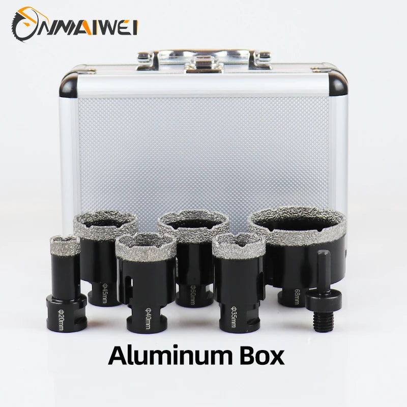 Bộ Mũi Cắt Lỗ Kim Cương M14 Cho Máy Mài Góc 7 Mảnh