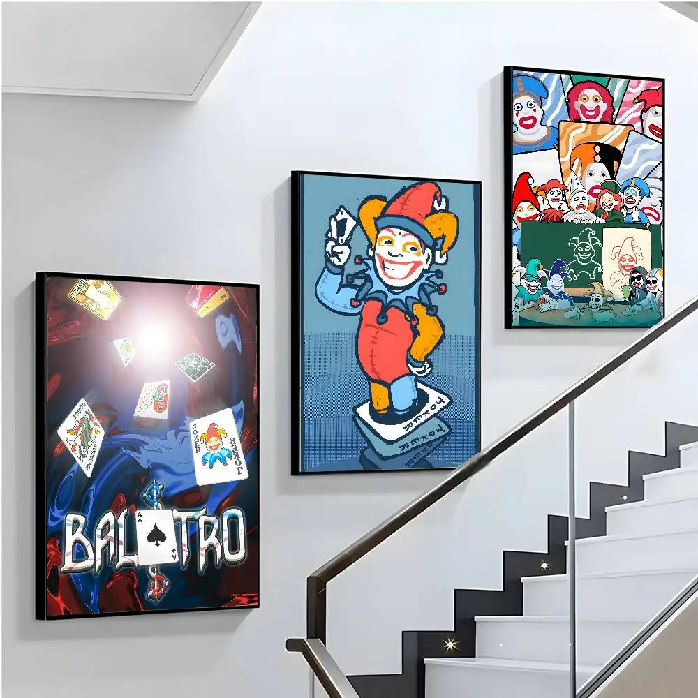 Poster B Balatro Dán Tường Tự Dính Chống Nước Quán Cà Phê