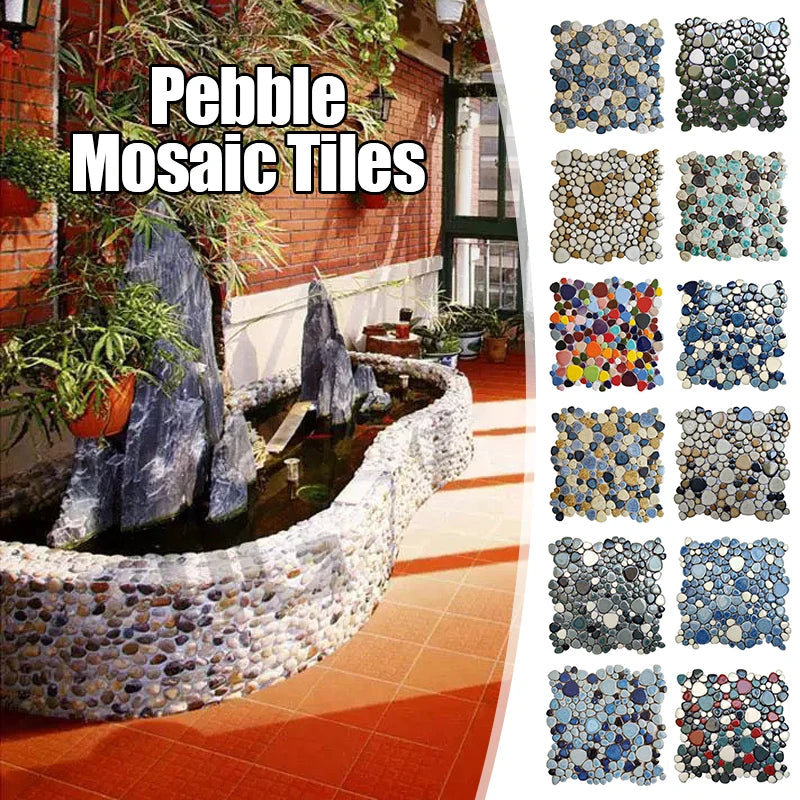 Gach Mosaic Ceramic 30x30cm Xanh Trang KhongTruot Phong Tam