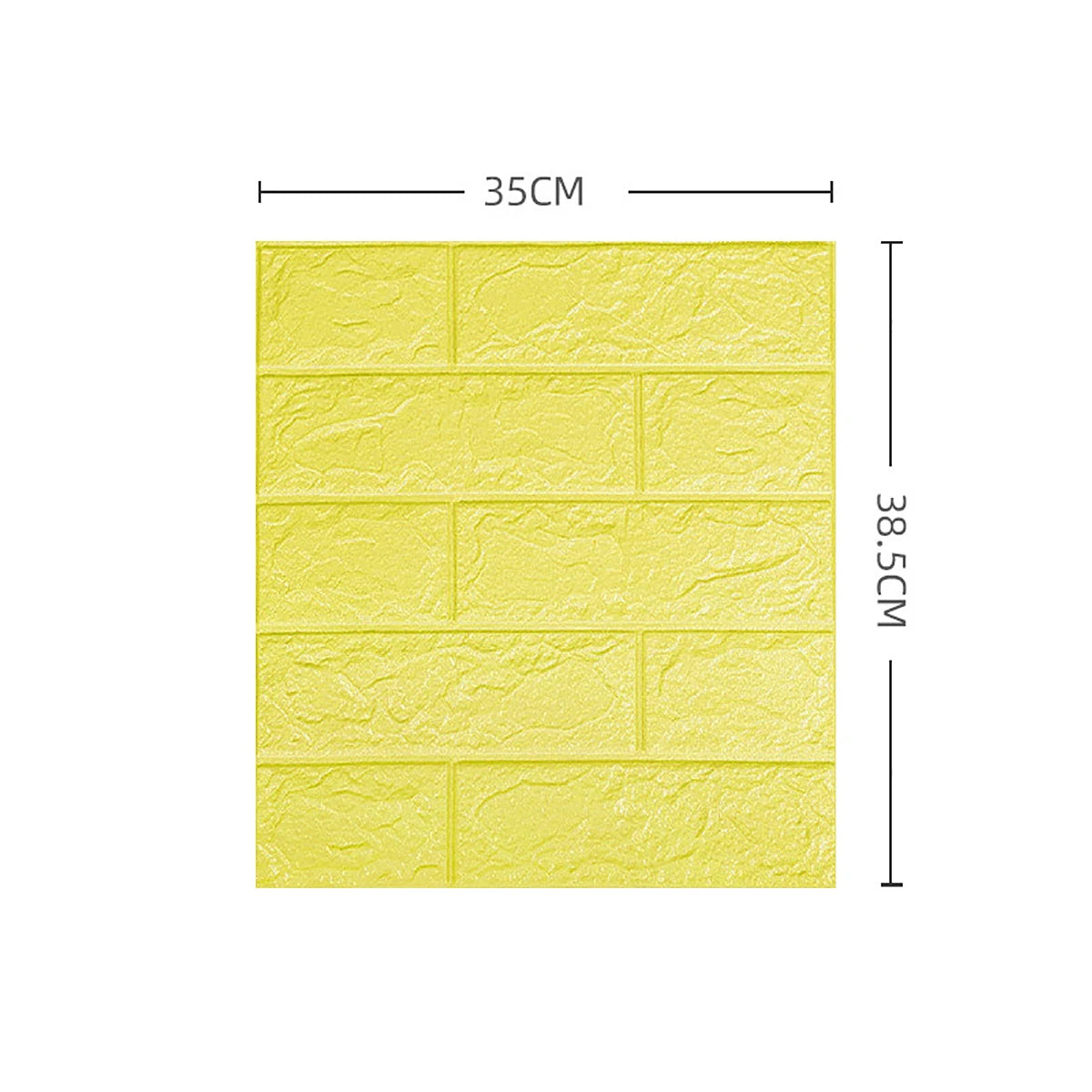 Dán Tường Gạch 3D Mô Phỏng 35x38.5 Cm 5 15 30 Miếng