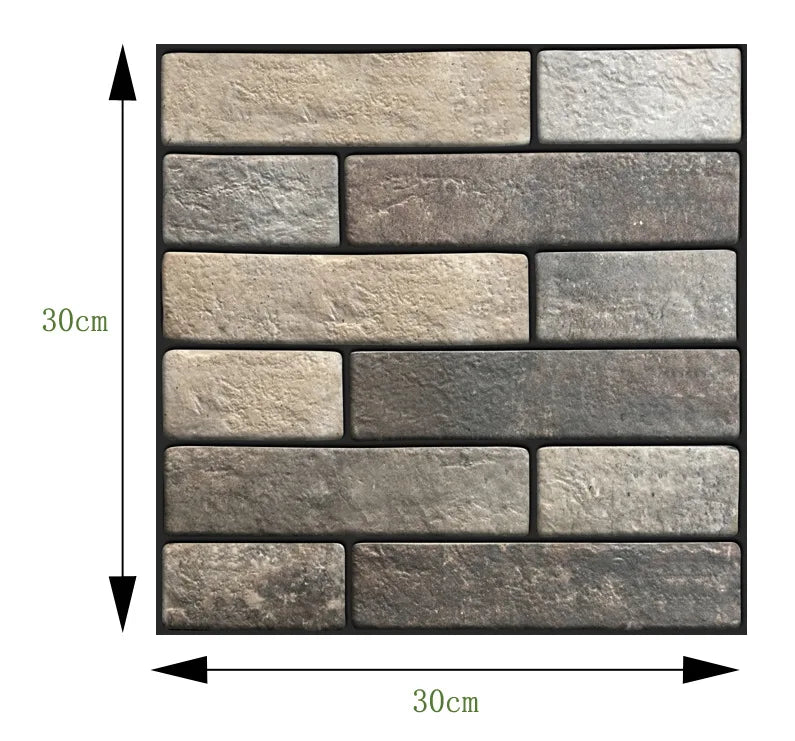 Self Adhesive Tile Wall Sticker Home Decor 3D PVC Brick Sticker Wall Decor For Kitchen Cupboard Bathroom Waterproof Wallpaper
