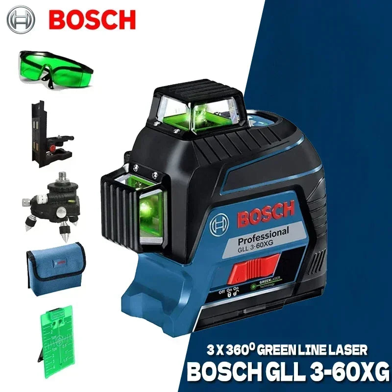 Bosch GLL3-60XG Máy Laser 12 Đường 360 Độ Chính Xác
