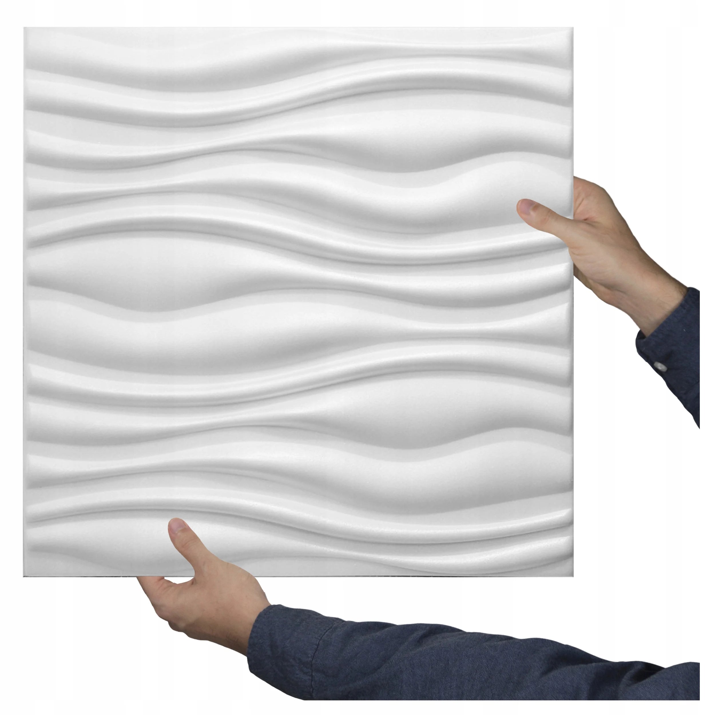 35x35cm 3D Wave Texture Self-adhesive Wallpaper for Bedroom Waterproof Anti Mold and Moisture-proof Home Decoration Wall Sticker