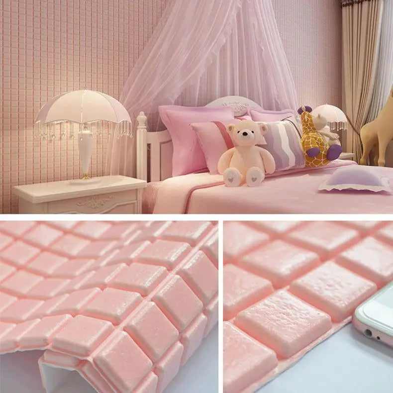 Miếng Dán Tường Mosaic Chống Va Đập Trang Trí Phòng Khách