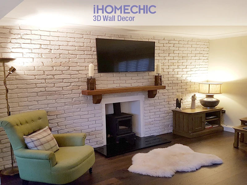 3D brick wall sticker 3D wall panel waterproof stone tile ceramic mosaic TV background bedroom kitchen home House outdoors wall