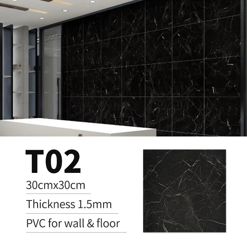 Gói 10 20 30 Miếng Dán Sàn PVC Đá Marble 30x30cm Chống Thấm