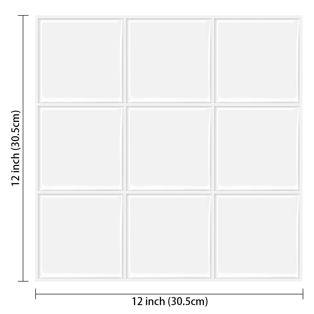 5pcs Subway Design Wall Tile Sticker Peel and Stick Thicker Backsplash 3DWallpaper Stick on Wall for Kitchen RV Room Decor