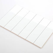 Gạch thẻ trắng mờ phẳng KT 75x300mm STA75306