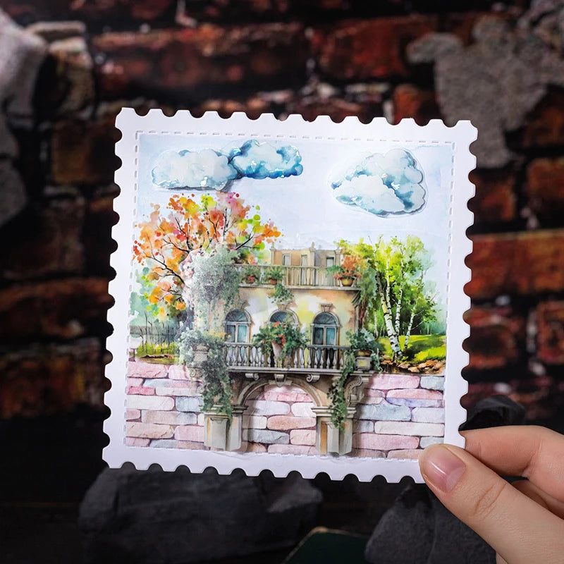 Washi Tape Gach Op Tuong 2 Cuon Hop Trang Tri Van Phong